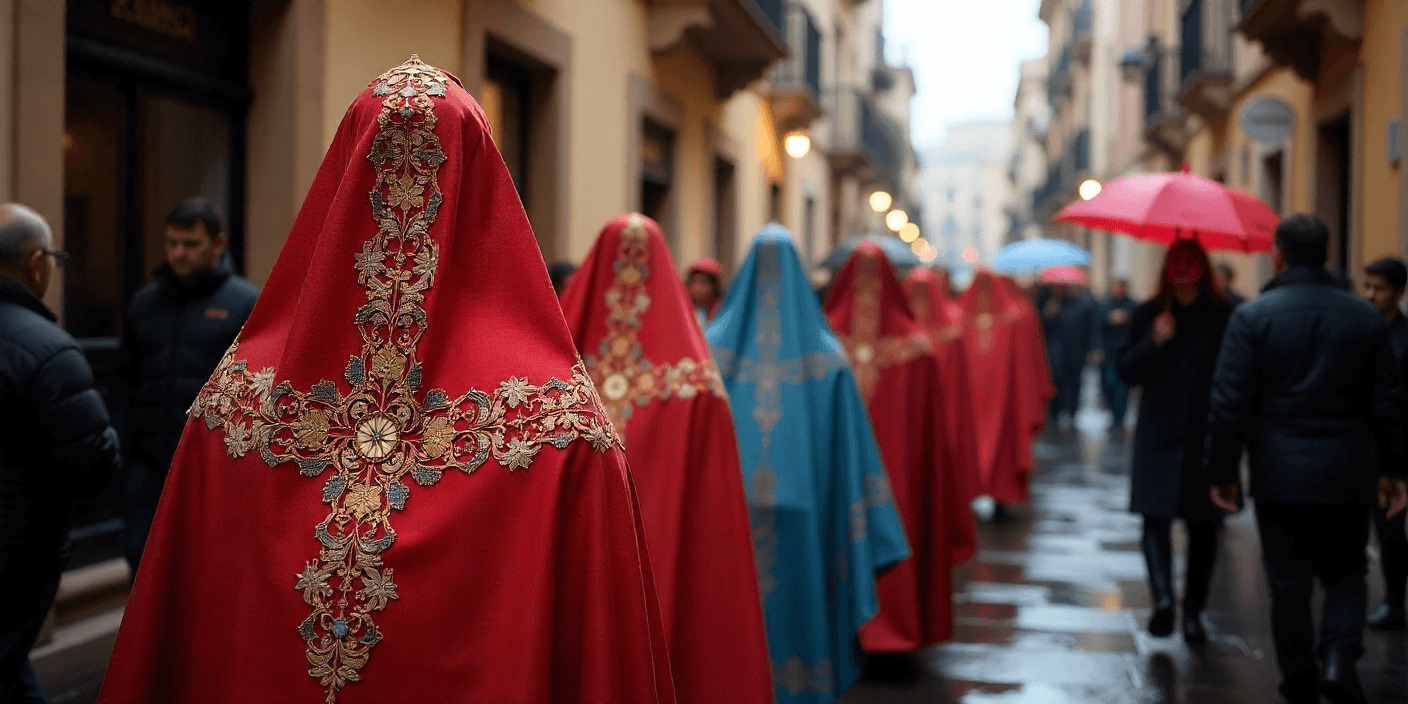 desfile de la Semana Santa de Lorca con Paso Azul